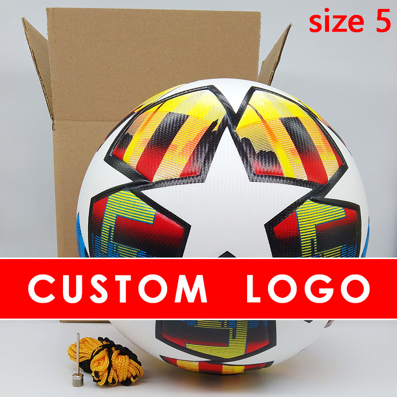 New Arrival Golden Supplier Soccer Football Ball Street Soccer Ball Soccer Ball Three Layer Wear  Leather Seamless Football