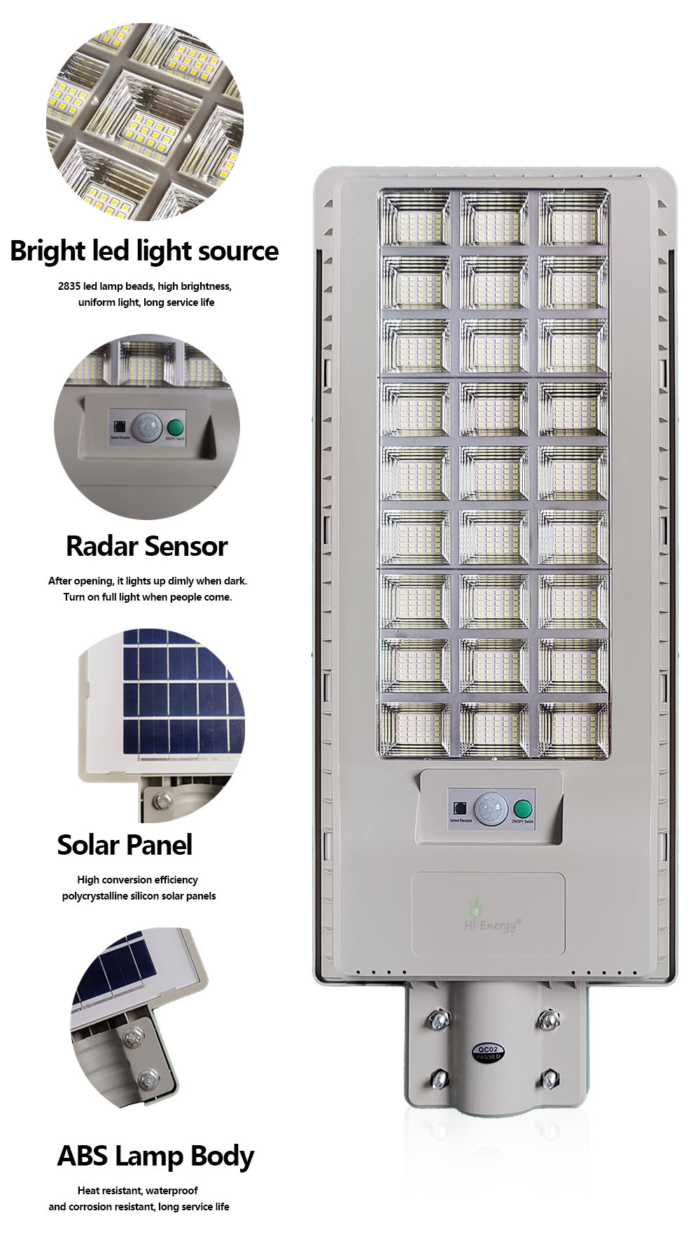 Highway With Lithium Battery Remote Waterproof Ip65 Outdoor 200w 300w Integrated Panel All In One LED Solar Street Light