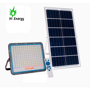 Hi Energy Solar Rechargeable LED Light Outdoor Waterproof With Remote 300 400 watt Brightness Energy Savingf Solar Flood Light