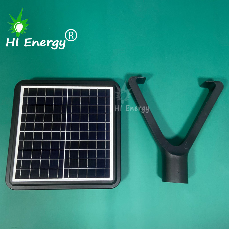 HiEnergy solar yard lights outdoor garden outdoor lamp post light 20w aluminium modern pole lamp