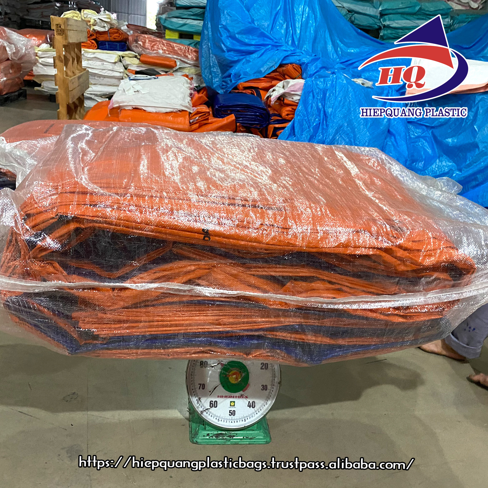 PVC Tarpaulin 200GSM Heavy Duty Dark Blue/Orange Yellow High Quality Premium Polytarp