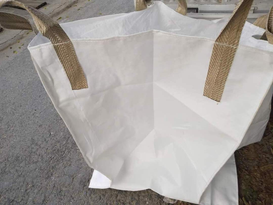 PP big jumbo bag for packing 1 tonne goods agriculture /500 kilogram bag PP bulk bag color in white woven fabric