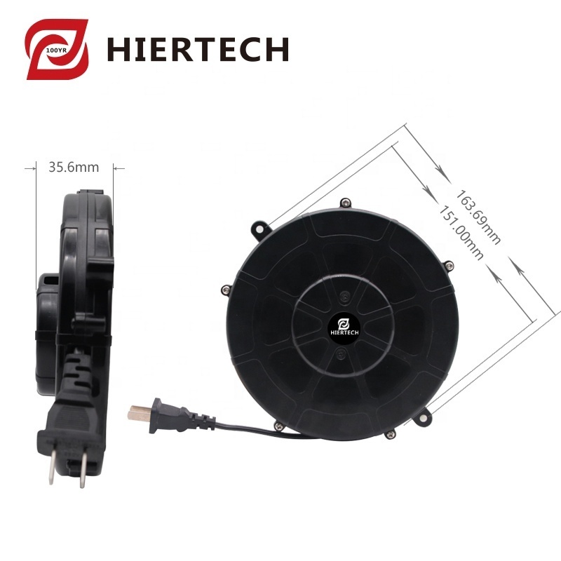 HIERTECH American small automatic retractable power cord cable retractor