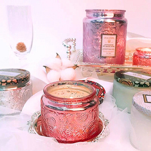 glass jar candle frosted candle jar with lid candle jars glass large