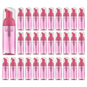 30ml 50ml Empty Facial Foaming Pink God Plastic Lash Shampoo Bottles Eyelash Extension Soap Foam Pump Cleanser Set Foam Bottle