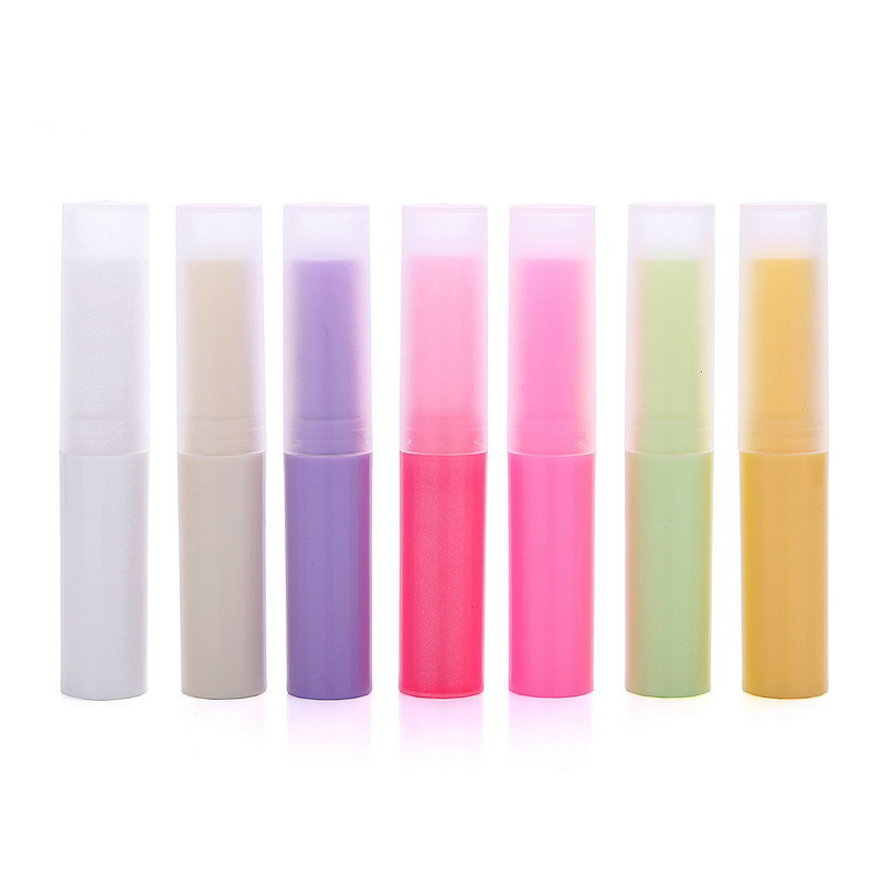 Refillable Chapstick Tube Pink Lipstick Tubes Mini Cosmetic Container Printed Lip Balm Stick