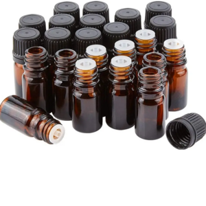 Anti-theft large cap brown essential oil bottle 5ml-100ml essence perfume cosmetics packaging