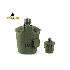 drinking canteen set foldable water bottle outdoors camping kettle