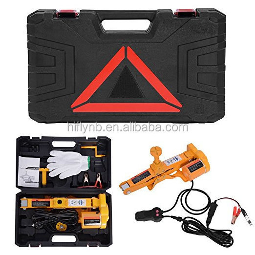 3664 3 in 1 Car Electric Hydraulic Floor Jack Tire Inflator Pump and LcElectric Impact  with WrenchED Flashlight