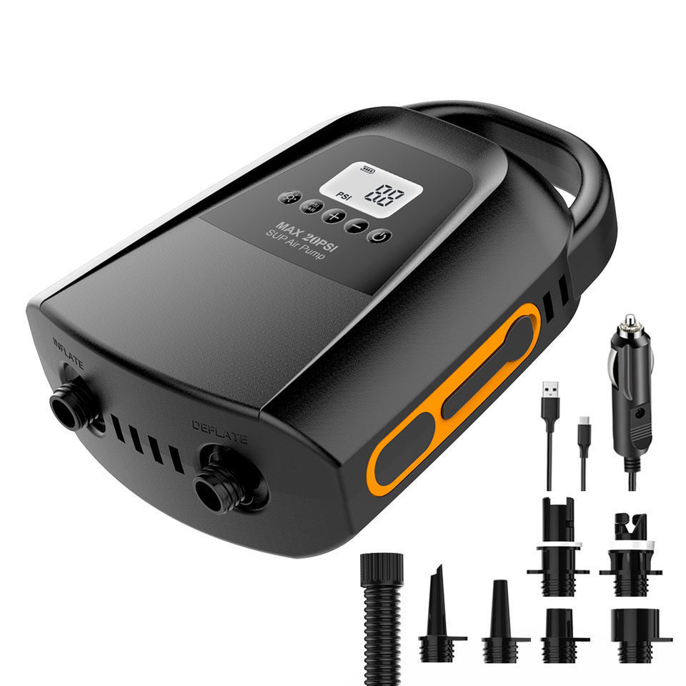 HF-SUP01  Tire inflator  Digital durable car air compressor mini portable Auto Air Pump 9000MAH with rechargeable battery