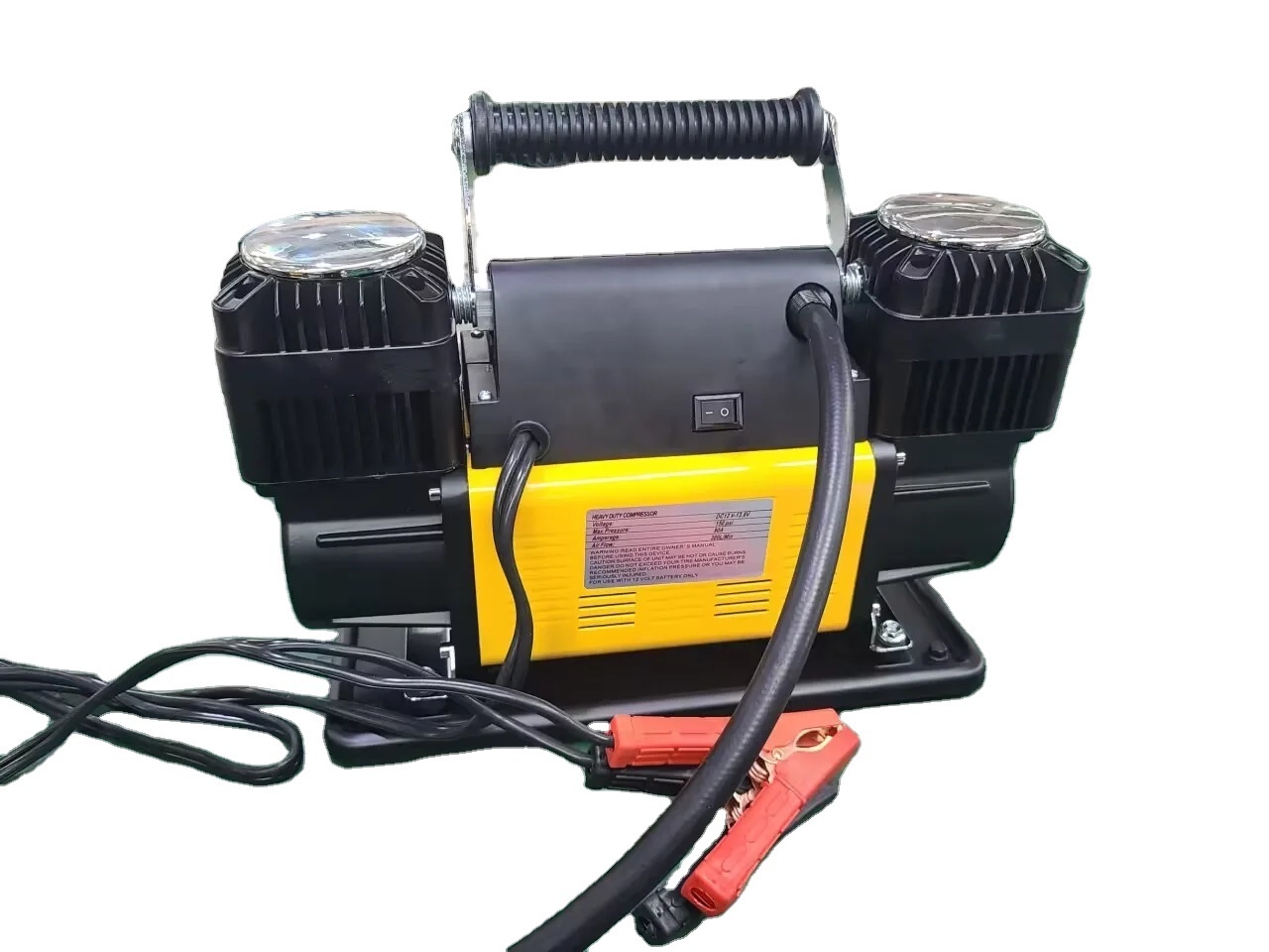 Heavy Duty Fast Inflation Tire Inflator  Double Cylinder  Air Compressor  Pump For 4*4 Tire for SUV  300L/MIN DC 12V