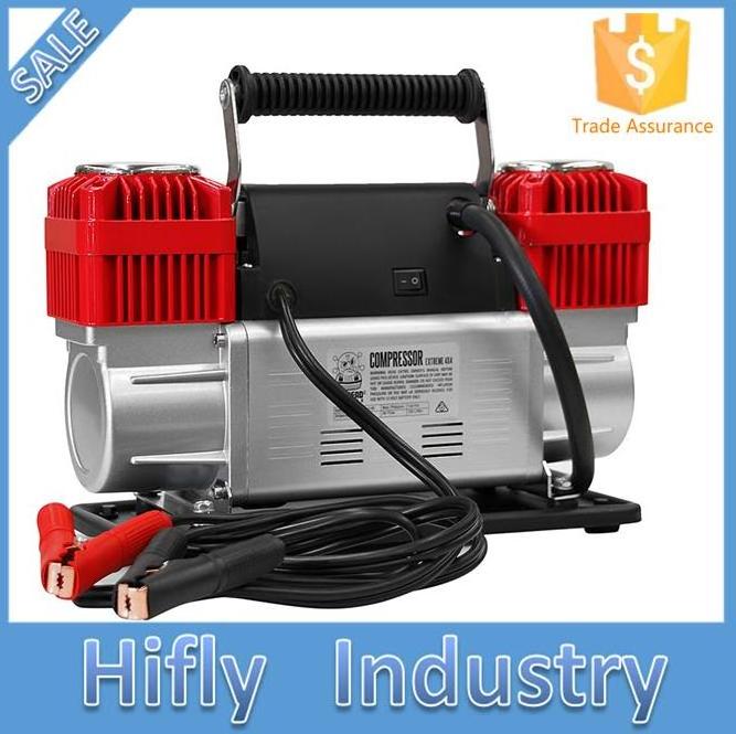 300L Double Cylinder Electric Tire Inflator Heavy Duty 200PSI Air Compressor Cars Trucks SUV ATV Buses 24V Volta Pump Function