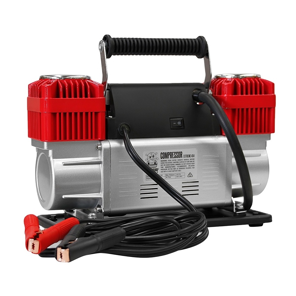 300L Double Cylinder Electric Tire Inflator Heavy Duty 200PSI Air Compressor Cars Trucks SUV ATV Buses 24V Volta Pump Function