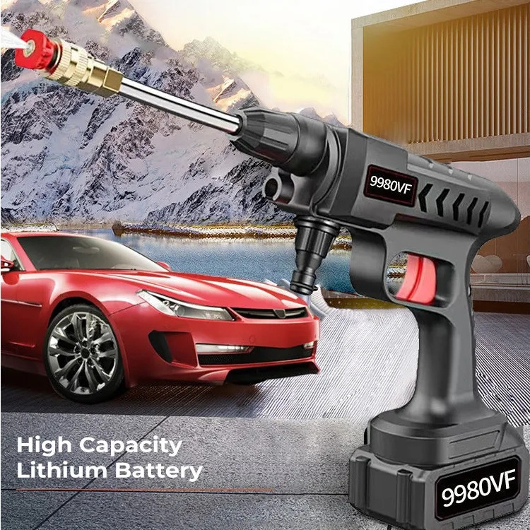 HF704 mini high-pressure car wash battery portable car wash electric mobile steam car wash