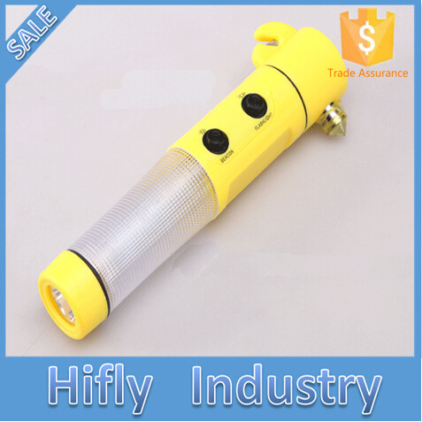 HF-LH02 Hot 4 In 1 Car Safety Hammer Emergency Hammer Hand Tool Belt Cutter LED Flashlight