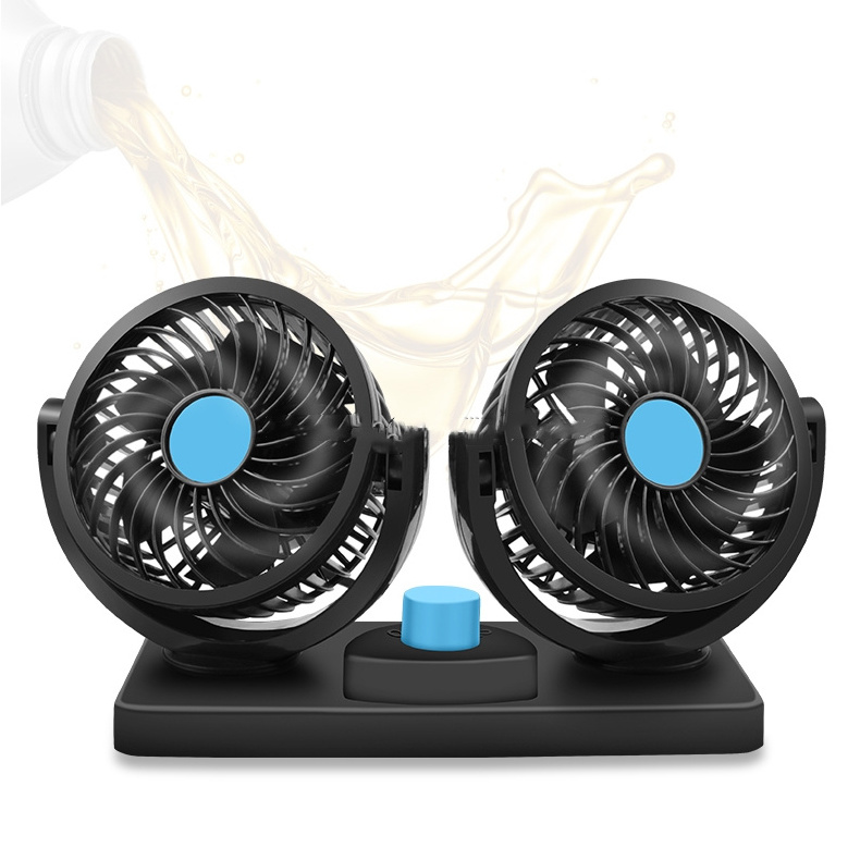 HF-8319 Universal Car Cooling Fan Car Truck Vehicle DC12V 24V Double Head Car Interior Accessories 2023 Electric Fan