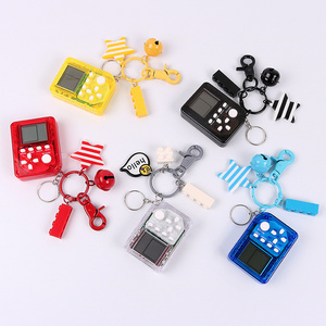 Post-80s memory mini game machine key chain couple Women's bag pendant car key chain creative fun gift