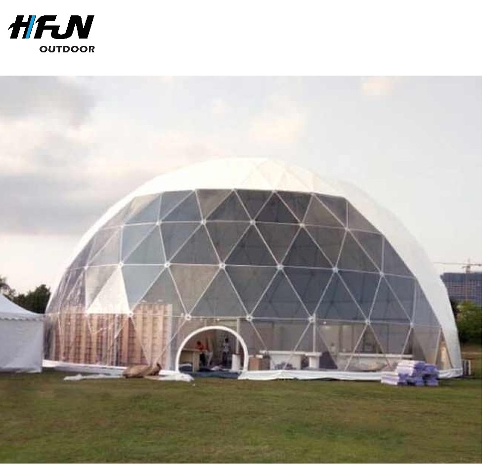 PVC Plastic Outdoor Garden Igloo Cupula Geodetica Dome Tent For Show Trade Event