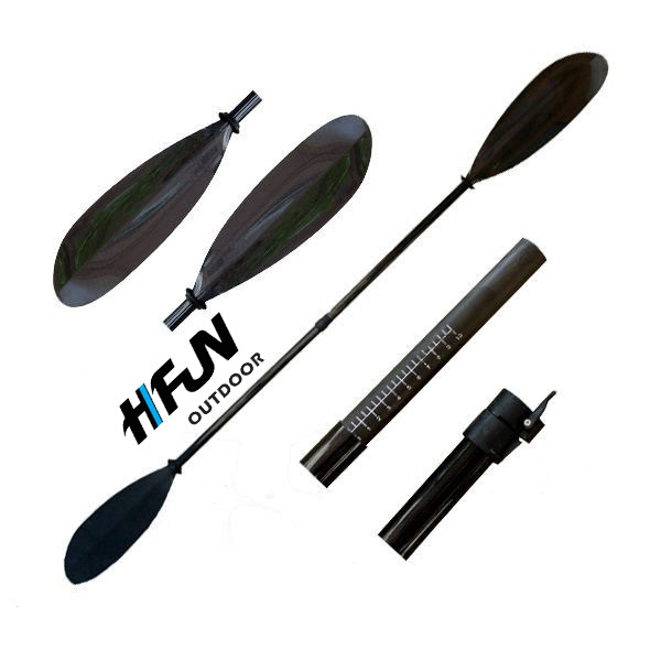 3 Pice Adjustable Full Carbon Fiber Tube Wing Kayak SUP Split Paddle