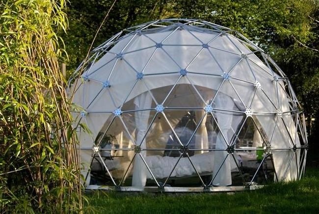 Outdoor Glamping Luxury ABS Waterproof PVC Greenhouse Patio Life Garden Igloo Geodesic Dome Tents