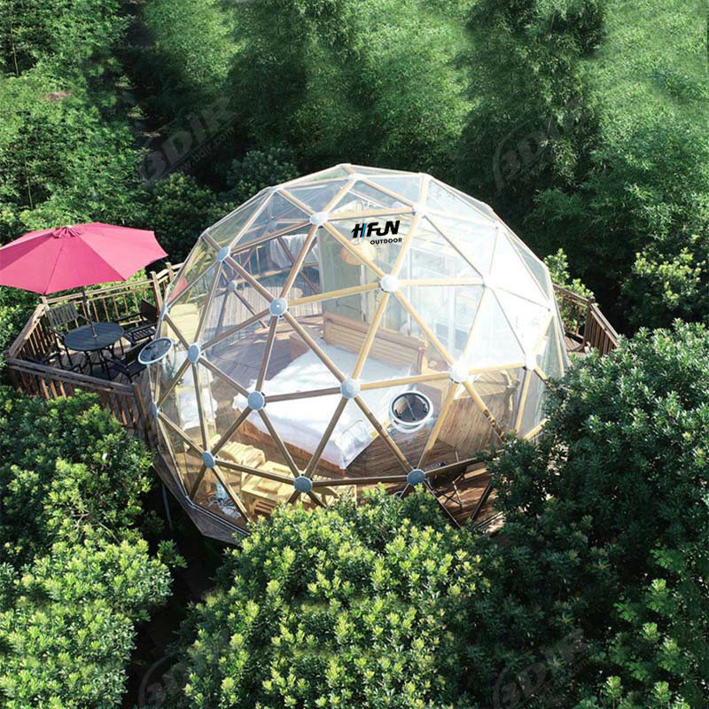 PVC Tarpaulin Geodesic Glass Garden Igloo Domes House for Sale