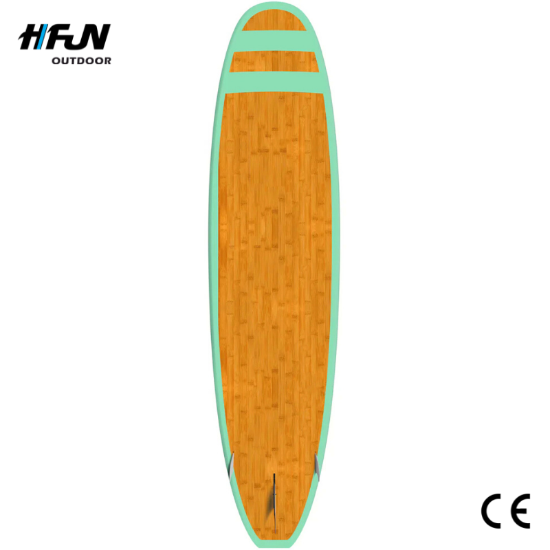 HIFUN Wholesale Double Chamber Paddle Board Wooden Surfboard Stand Up Paddle Board