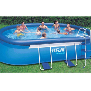 Outdoor Portable Oval PVC Inflatable Swimming Pools For Children Adult