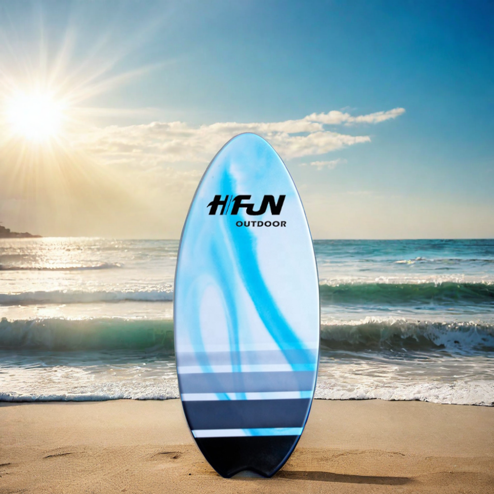 HIFUN 46-Inch Custom Portable Fiberglass Skimboard Wholesale Surfing Equipment Cheap and Easy to Carry