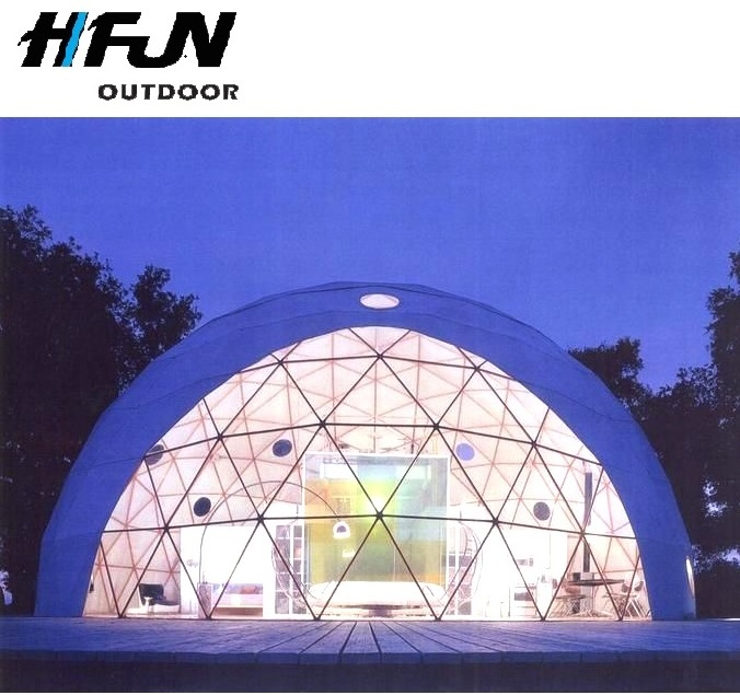 Outdoor 6m Diameter Casas De Camping Igloo Transparent Geodesic Dome Tent for Wedding Party Event