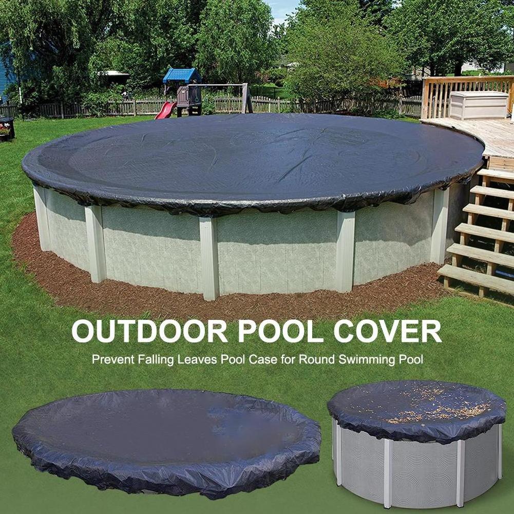 HIFUN uv resistant Heavy Duty Polyethylene Round Above Ground inflatable swimming Winter pool cover