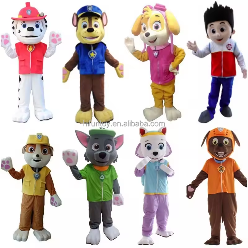 Funtoys Custom Dog Mascot Costume cartoon character mascot costumes plush mascot costumes for adults