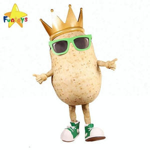 Funtoys CE Food Spud Potato King Character Mascot Costume