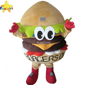 Funtoys CE Best Burgers Hamburger Mascot Burger Costume Custom Fancy Anime Cosplay Mascotte Fancy Dress Carnival