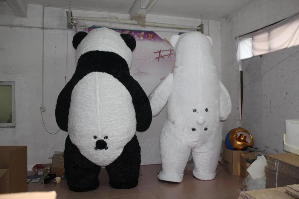 Funtoys CE inflatable wedding fat panda costume mascot for sale