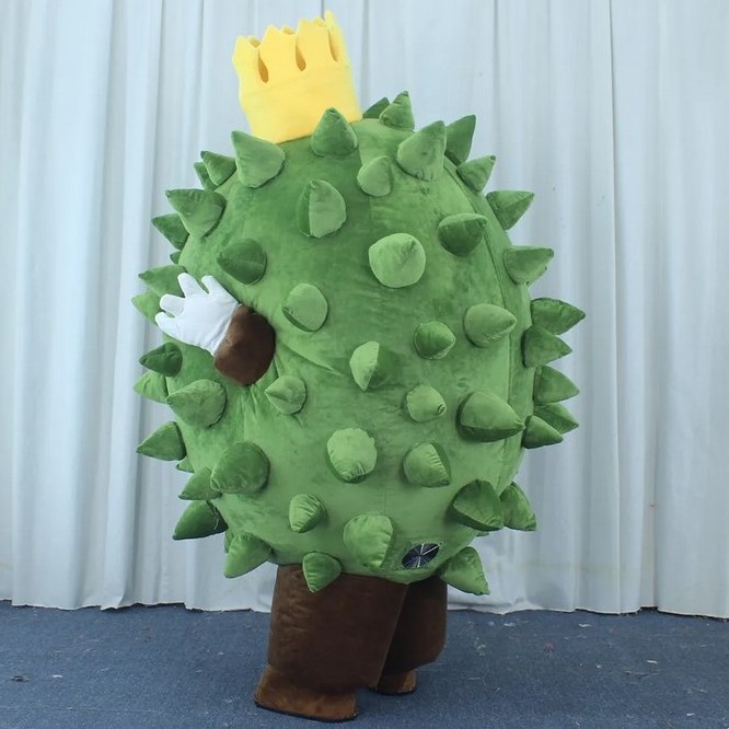 Funtoys Fruit Durian Inflatable Mascot Costume for Adult Cartoon Cosplay for Halloween Carnival Feast