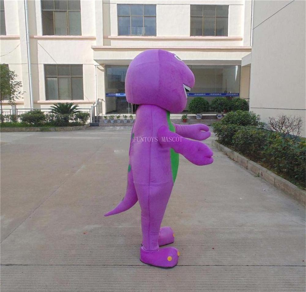 Funtoys CE purple dinosaur costumes mascot barney costume rental for adults