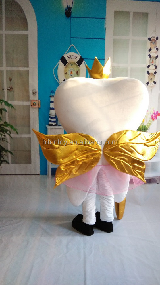 Funtoys plush Golden Queen Tooth Mascot Costume