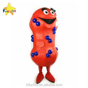 Funtoys CE Red Ball Bacteria Mascot Costume