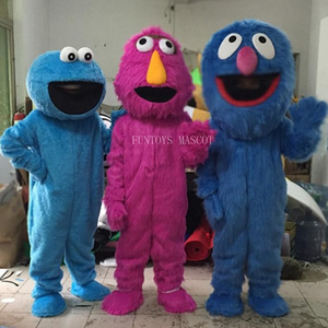 Funtoys sesame street elmo mascot costume cookie monster costume for adult