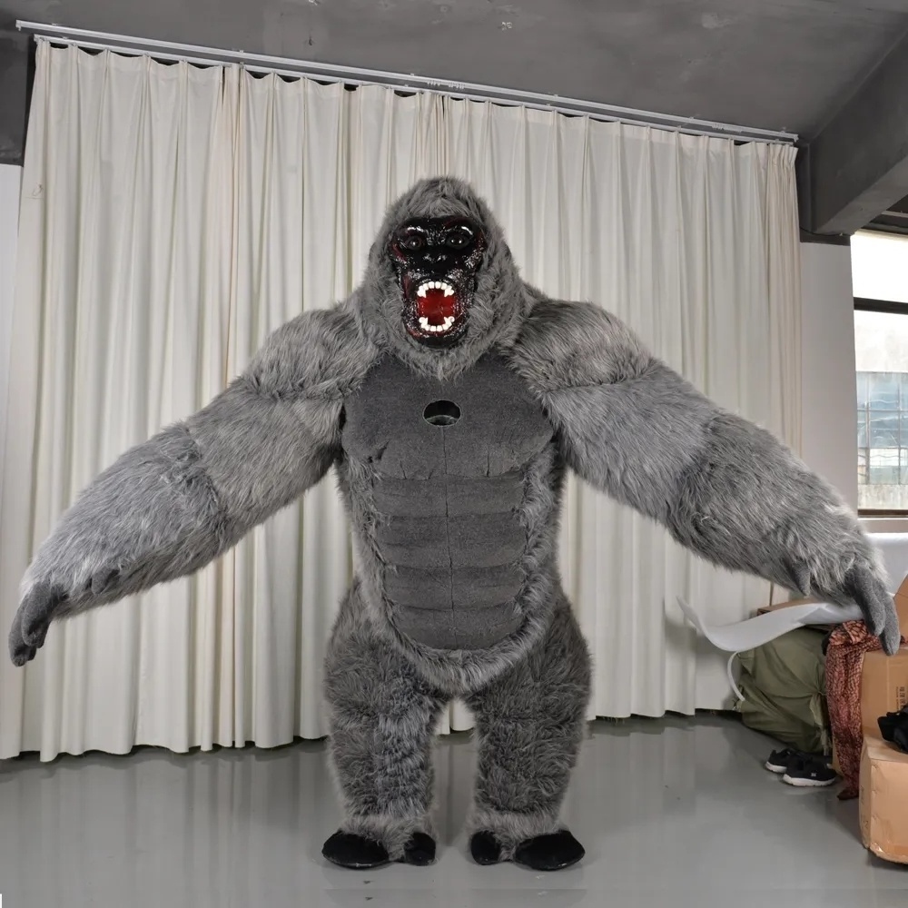 Funtoys Ape Inflatable Black Gorilla Mascot Costume 2.6m/3m King Kong Custom Anime Cosplay Mascotte Fancy Carnival MOQ 1 PIECE