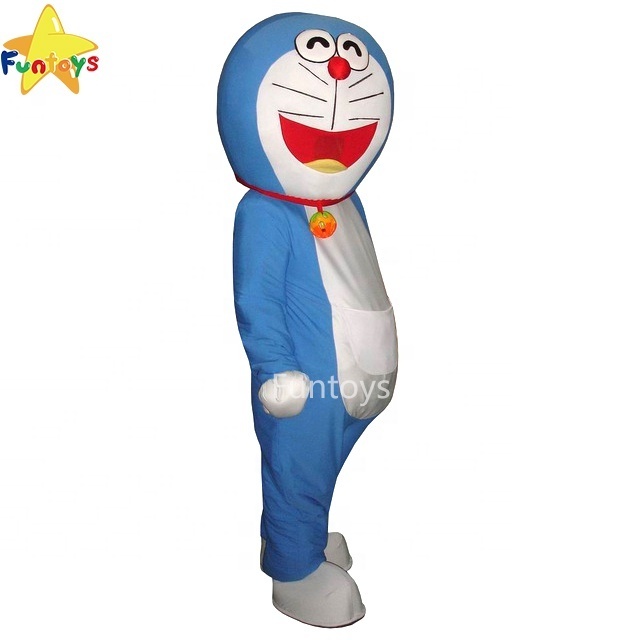 Funtoys CE Adult Doraemon Cat Mascot Costume Fancy Dress For Happy Halloween