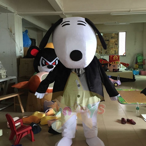 Funtoys Snoopy Dog Adult Cartoon Animal Cosplay Mascot Costume for Wedding Birthday Party for Sale