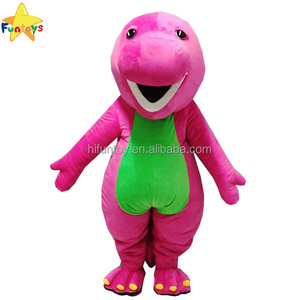 Funtoys barney mascot costume rental for adults