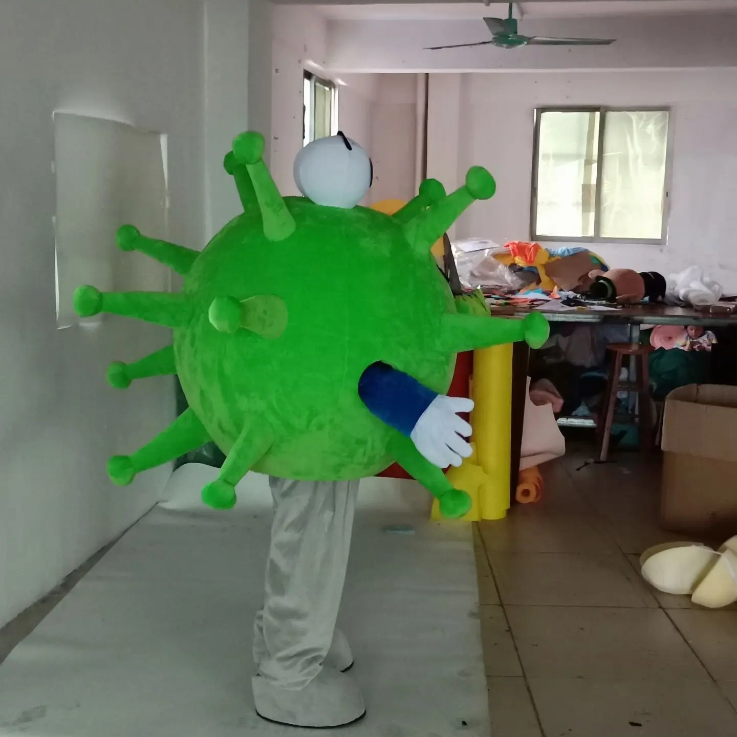 Funtoys MOQ 1 PCS funny viral custom bacteria mascot costume adults viral mascot costume for sale