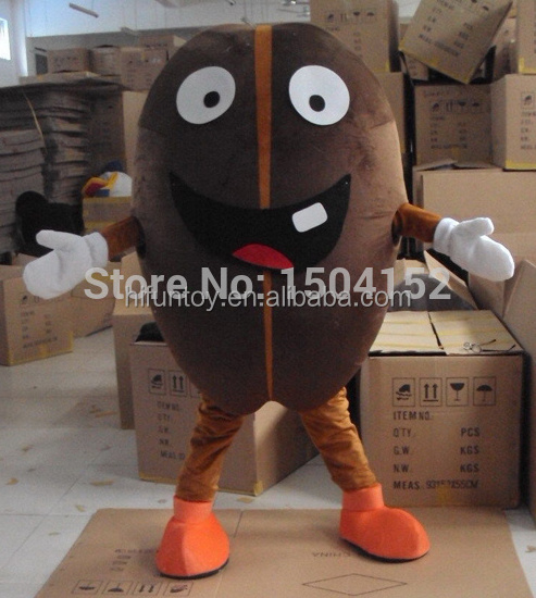 Funtoys adult customized Coffee Bean Mascot Costume