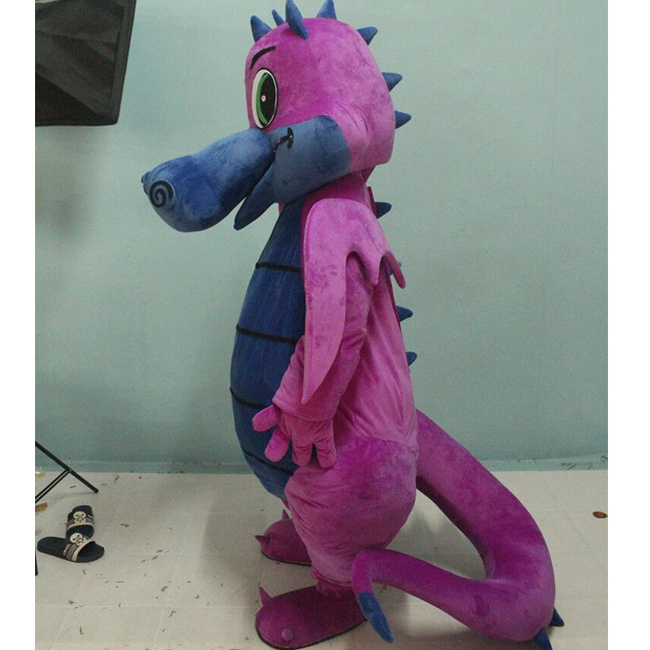 Funtoys  hot selling customized purple dragon Cosplay Mascot Costume Cartoon dinosaur Mascot Costumes for sale