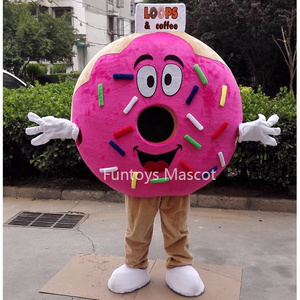 Funtoys CE Pink Donut Mascot Costume Cosplay Fancy Dress Advertising Promotion Carnival Halloween Xmas For Adults