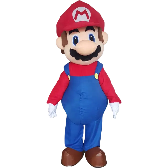 Funtoys MOQ 1 PIECE Luigi's brother super mario mascot costume cartoon character mascot costume for adults