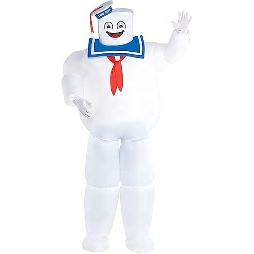 Funtoys Marshmallow Man Inflatable Jumpsuit Adult Size Mascot Costume for Halloween Christmas Advertising