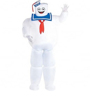 Funtoys Marshmallow Man Inflatable Jumpsuit Adult Size Mascot Costume for Halloween Christmas Advertising